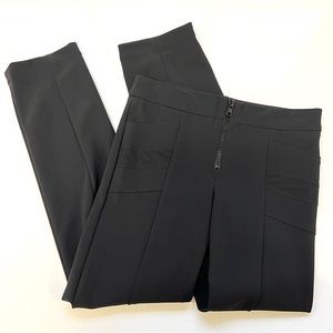 Aella Concept x Ikram Chicago Black Cigarette Ponte Pants sz 8 31"